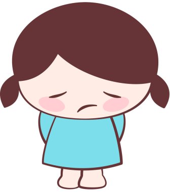 hüzünlü ifade yüz ifadesi vektör illüstrasyonu