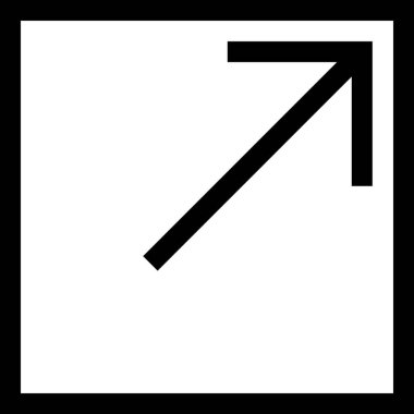 Beyaz arkaplanda izole edilmiş ok simgesi, vektör illüstrasyonu