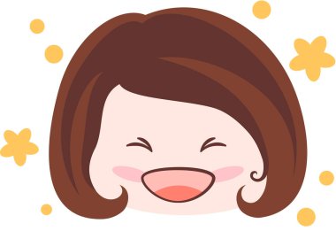 kız güzel vektör illüstrasyonu minimalistik 