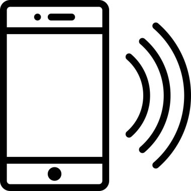 Akıllı telefon düz simgesi, vektör, illüstrasyon bağlanıyor