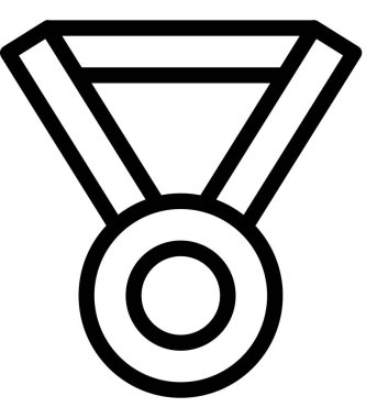 Ödül amblemi simgesi. vektör illüstrasyonu