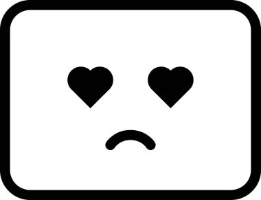 hüzünlü simge, yüz avatarı, duygu ifadesi ruh hali, minimalist vektör çizimi