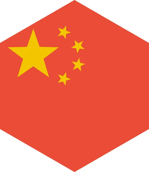 Bandeira China Ilustração Vetorial — Vetor de Stock