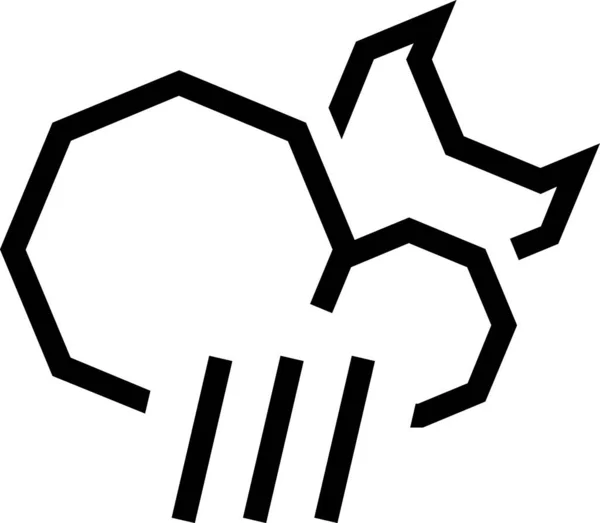 Lluvia Nocturna Ilustración Vectorial Minimalista — Archivo Imágenes Vectoriales