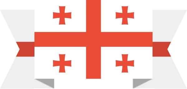 ジョージアの旗世界の旗の概念背景 — ストックベクタ