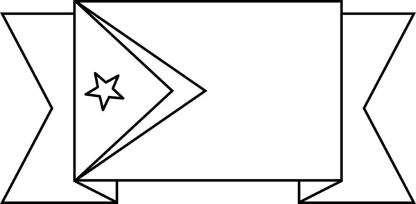 Σημαία Της Εικονογράφησης Διάνυσμα Του Τιμόρ Λέστε — Διανυσματικό Αρχείο