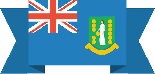 Bandeira Ícone Liso Britânico Ilustração Vetorial — Vetor de Stock