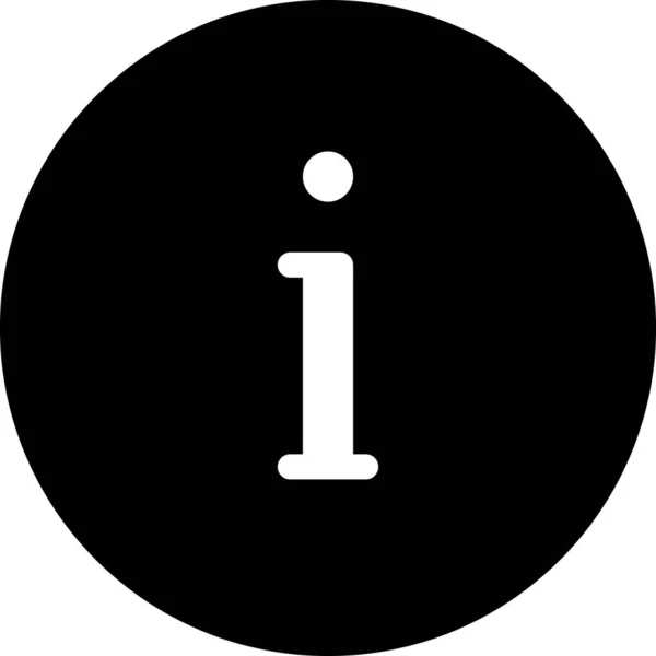 Info Symbol Minimalistische Vektorillustration — Stockvektor