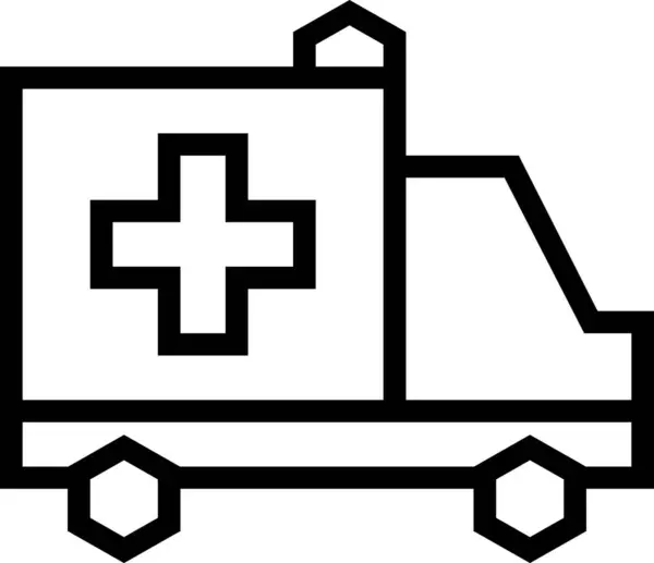 Ambulance Isolée Sur Fond Blanc Illustration Vectorielle — Image vectorielle