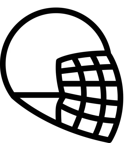 ヘルメットアイコン最小限のベクトルイラスト — ストックベクタ