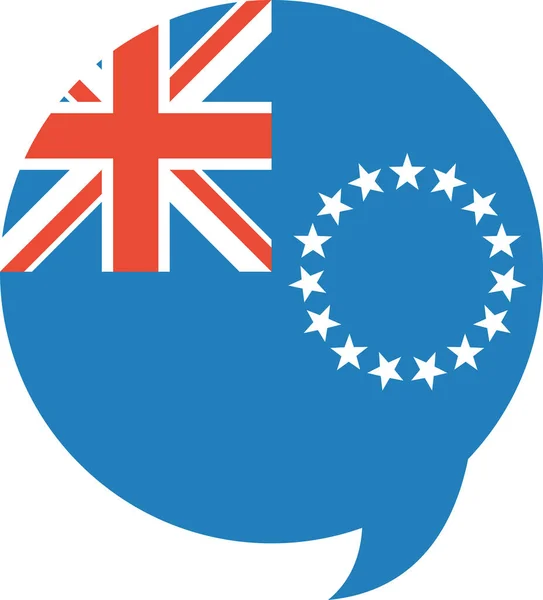 Bandera Islas Cook — Vector de stock