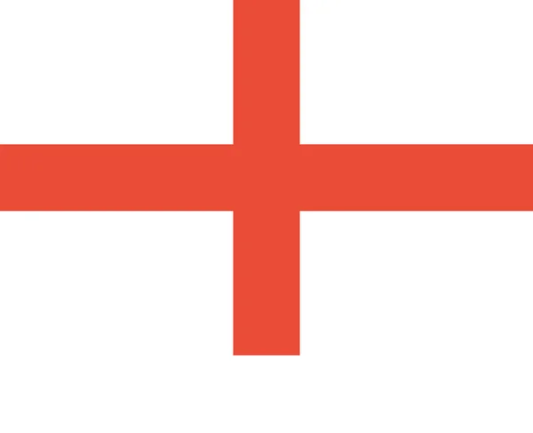 Bandera Inglaterra Icono Plano Vector Ilustración — Archivo Imágenes Vectoriales