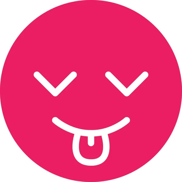Mosoly Arc Avatar Emoticon Vektor Illusztráció — Stock Vector