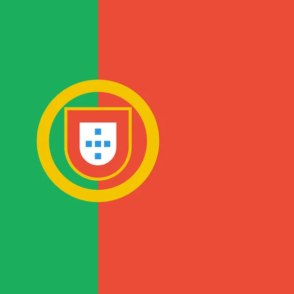 Vlag Van Portugal Vector Illustratie — Stockvector