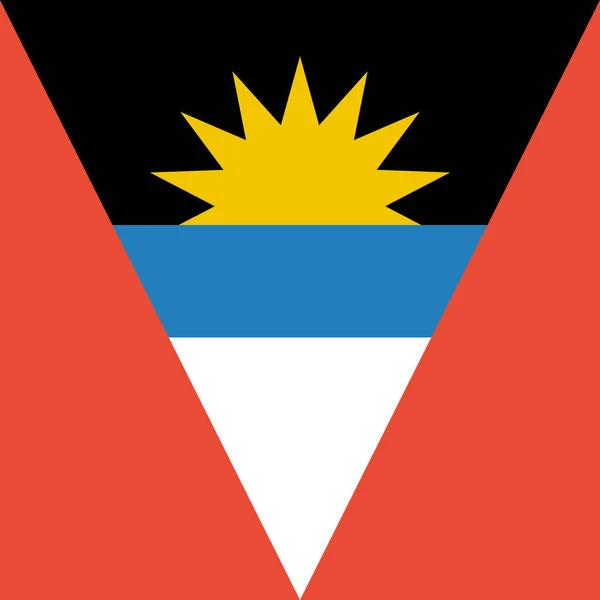 Térkép Antigua World Flag Concept Background — Stock Vector