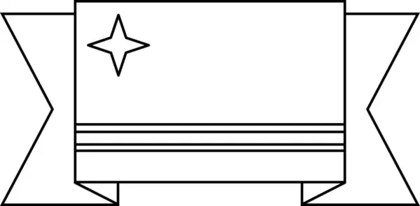 Aruba Vektor Illusztrációjának Zászlaja — Stock Vector