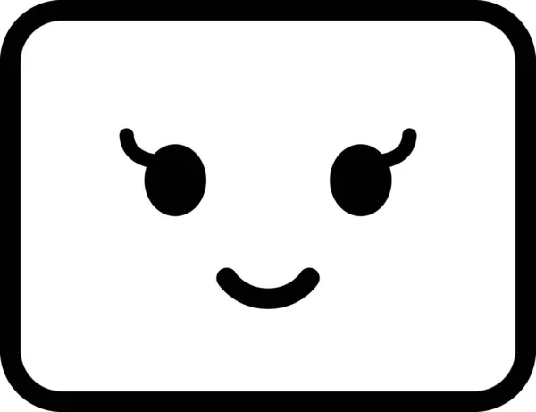 Výraz Face Emoticon Vector Happy Face Avatar — Stockový vektor