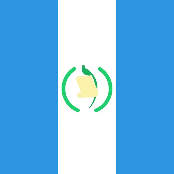 Térkép Guatemala World Flag Concept Background — Stock Vector