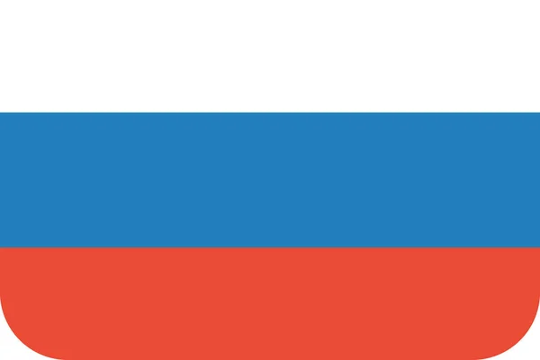 Bandera Rusia Vector Ilustración — Vector de stock