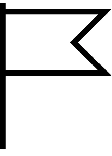 Drapeau Design Élégant Simple — Image vectorielle