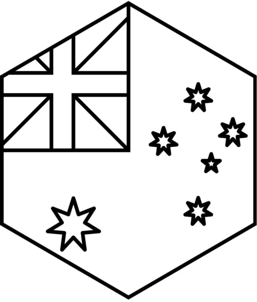 Avustralya Vektör Illüstrasyonunun Bayrağı — Stok Vektör