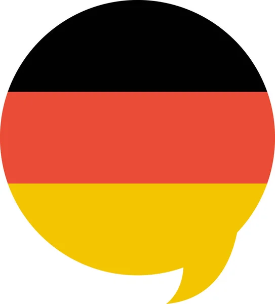 Flagga Tyskland Enkel Snygg Design — Stock vektor