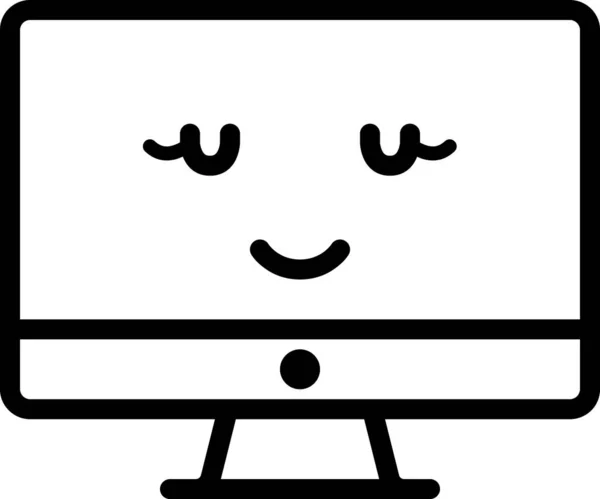 Выражение Лица Смайлик Вектор Счастливое Лицо Аватар Настольном Компьютере — стоковый вектор