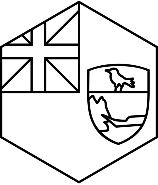Bandeira Ícone Santa Helena Ilustração Vetorial — Vetor de Stock