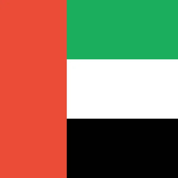 Flag United Arab Emirates Vector Illustration — Stock Vector