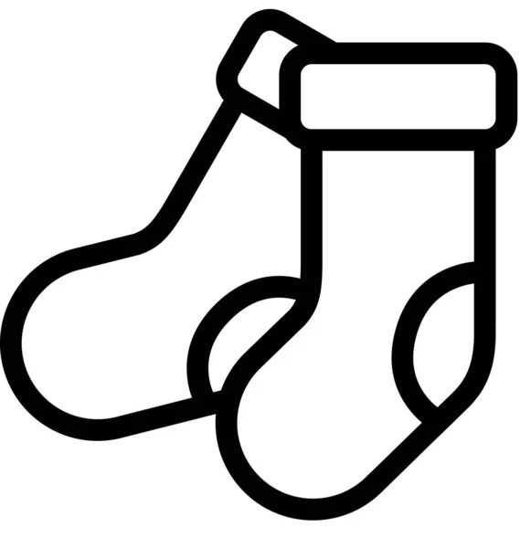 Copier Image Vectorielle Espace Avec Icône Chaussettes Noël — Image vectorielle