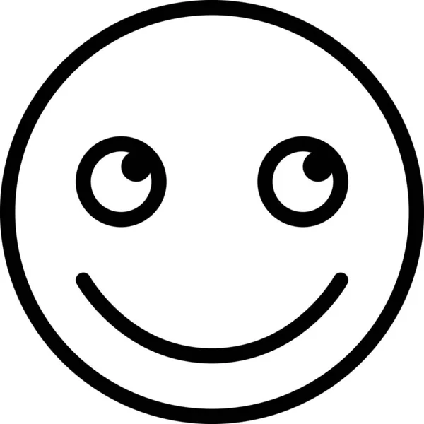 Ausdruck Gesicht Emoticon Vektor Glückliches Gesicht Avatar — Stockvektor