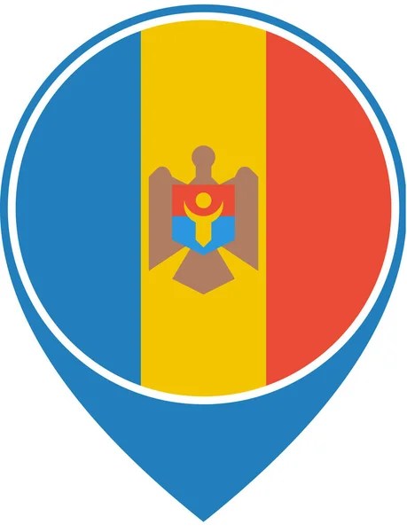 Bendera Moldova Latar Belakang Konsep Bendera Dunia - Stok Vektor