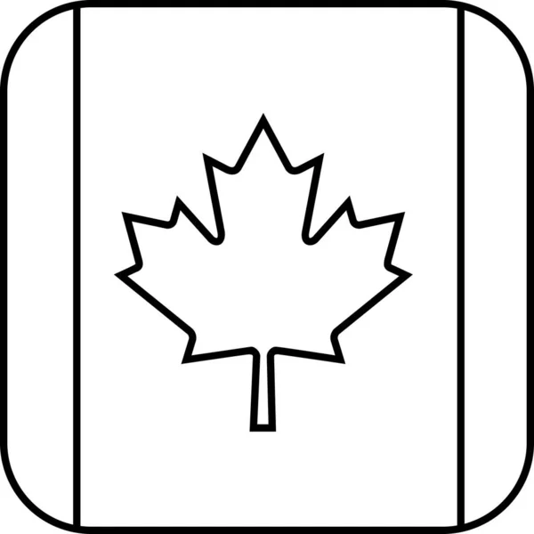 Kanada Vektör Illüstrasyonunun Bayrağı — Stok Vektör