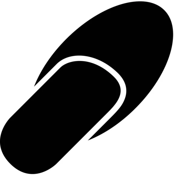 Icône Sandale Isolée Sur Fond Blanc Illustration Vectorielle — Image vectorielle