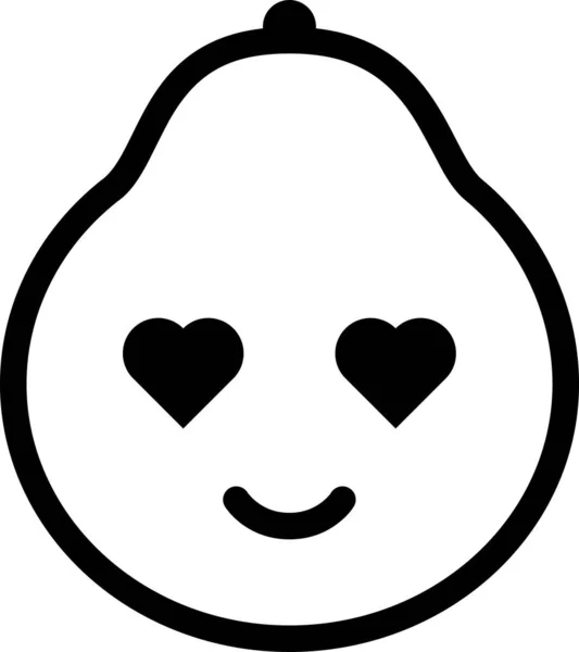 Χαρούμενο Πρόσωπο Απομονωμένο Λευκό Φόντο Διανυσματική Απεικόνιση — Διανυσματικό Αρχείο