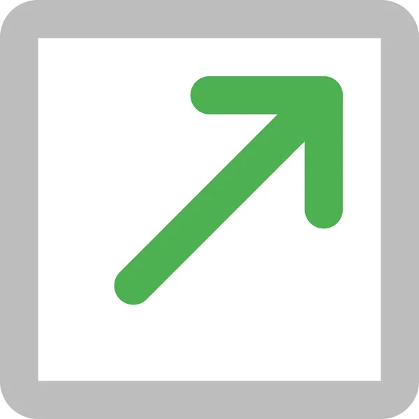 Pfeil Symbol Isoliert Auf Weißem Hintergrund Vektorillustration — Stockvektor