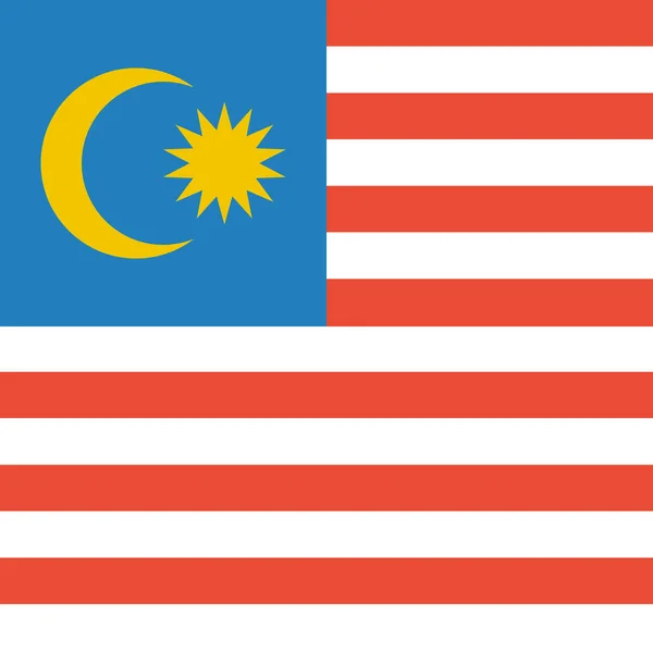 Bandeira Malásia Fundo Conceito Bandeira Mundial —  Vetores de Stock