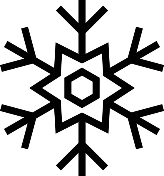 Kopieer Ruimte Vector Foto Met Kerst Sneeuwvlok — Stockvector