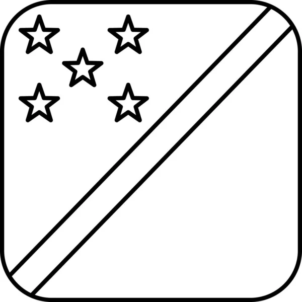 Bandeira Das Ilhas Salomão Ilustração Vetorial — Vetor de Stock