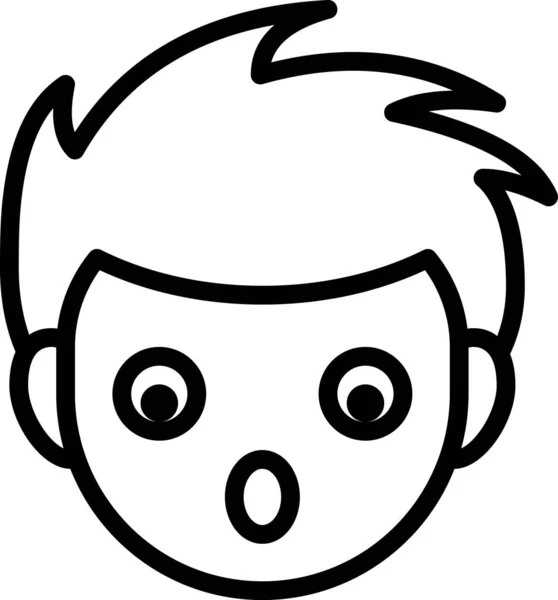 Ilustración Vectorial Niño Avatar — Vector de stock