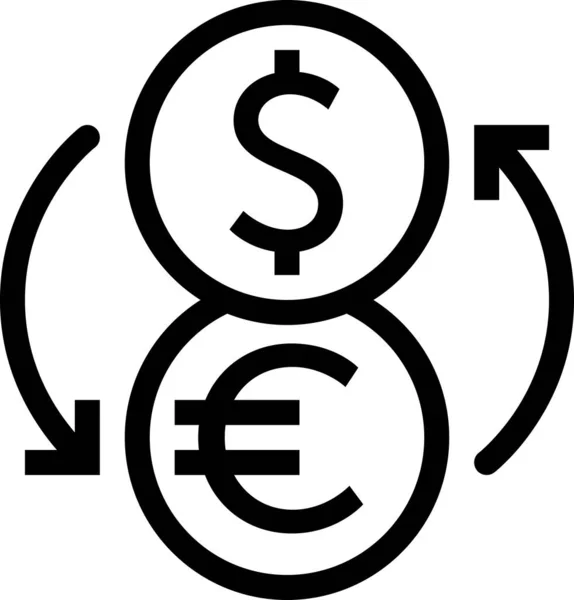 Ilustração Vetorial Conceito Signo Monetário Negócios Finanças —  Vetores de Stock