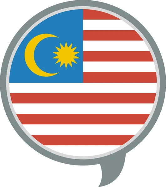 Térkép Malaysia World Flag Concept Background — Stock Vector