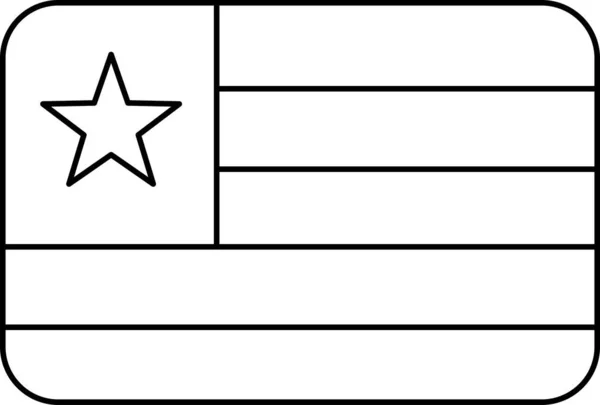 Bandiera Del Togo Illustrazione Vettoriale — Vettoriale Stock