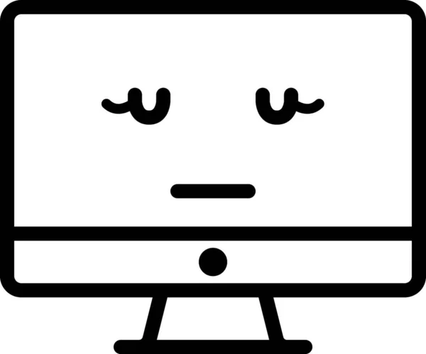 Μμμ Πρόσωπο Απομονωμένο Λευκό Φόντο Διανυσματική Απεικόνιση — Διανυσματικό Αρχείο