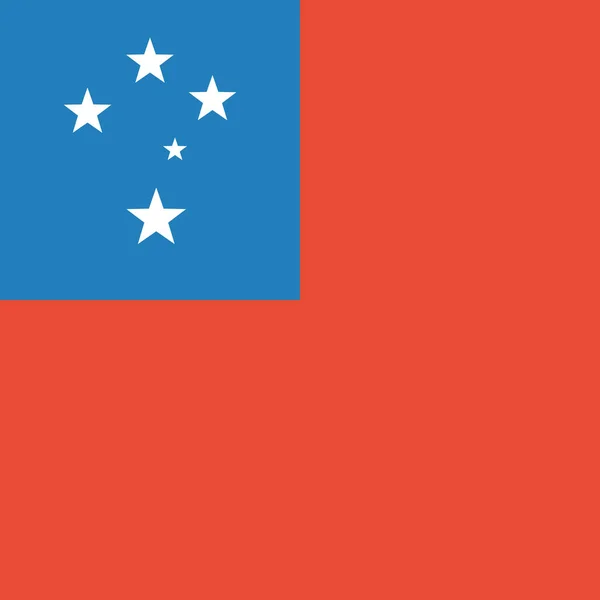 Bandeira Ilustração Vetorial Samoa —  Vetores de Stock