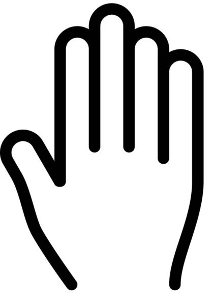 Kraan Hand Aanraken Vinger Vector Illustratie — Stockvector