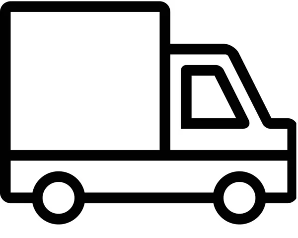 Truck Outline Vector Illustration — Stock Vector