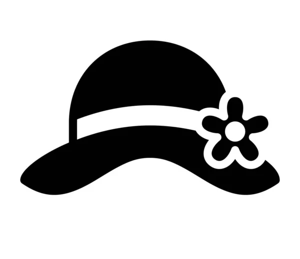 Elegante Sombrero Vector Ilustración — Vector de stock