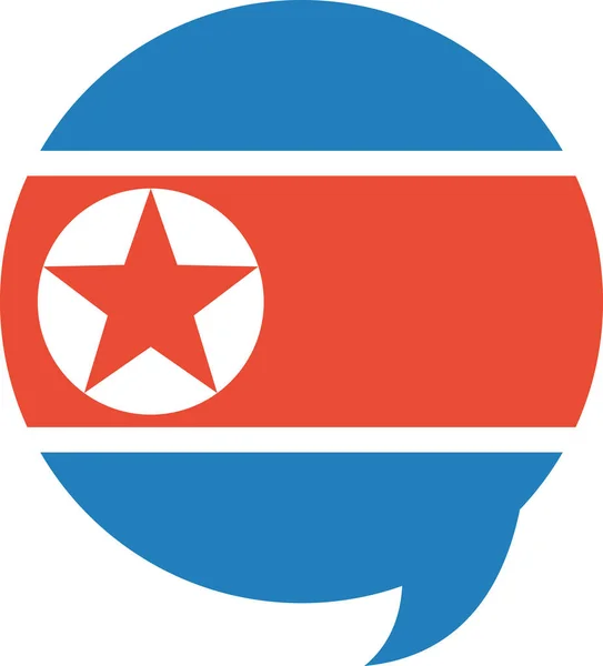 Bandeira Korea North World Flag Concept Background —  Vetores de Stock