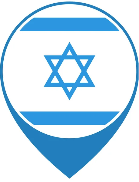 Vlag Van Israël Achtergrond Concept Wereldvlag — Stockvector